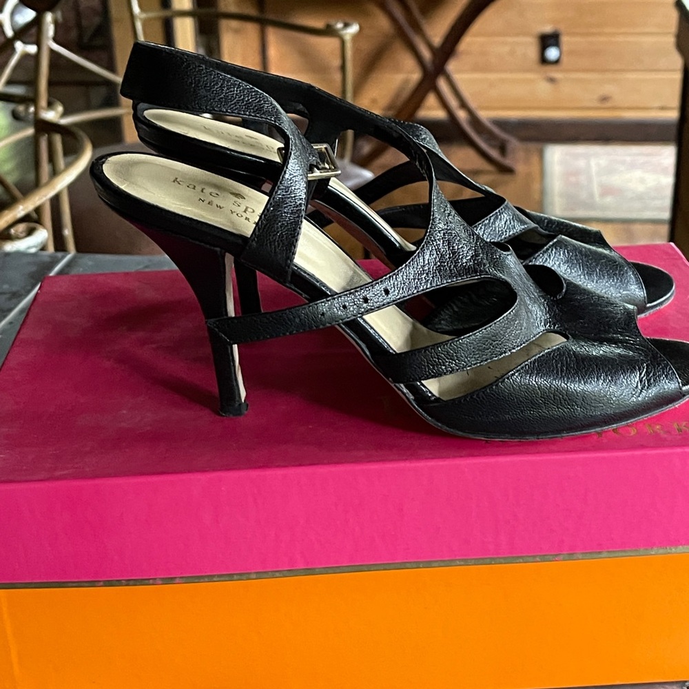 Kate Spade leather cut out heels
